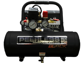 peerless 65LPM, 10AMP black range air compressor - supplier in rockhampton