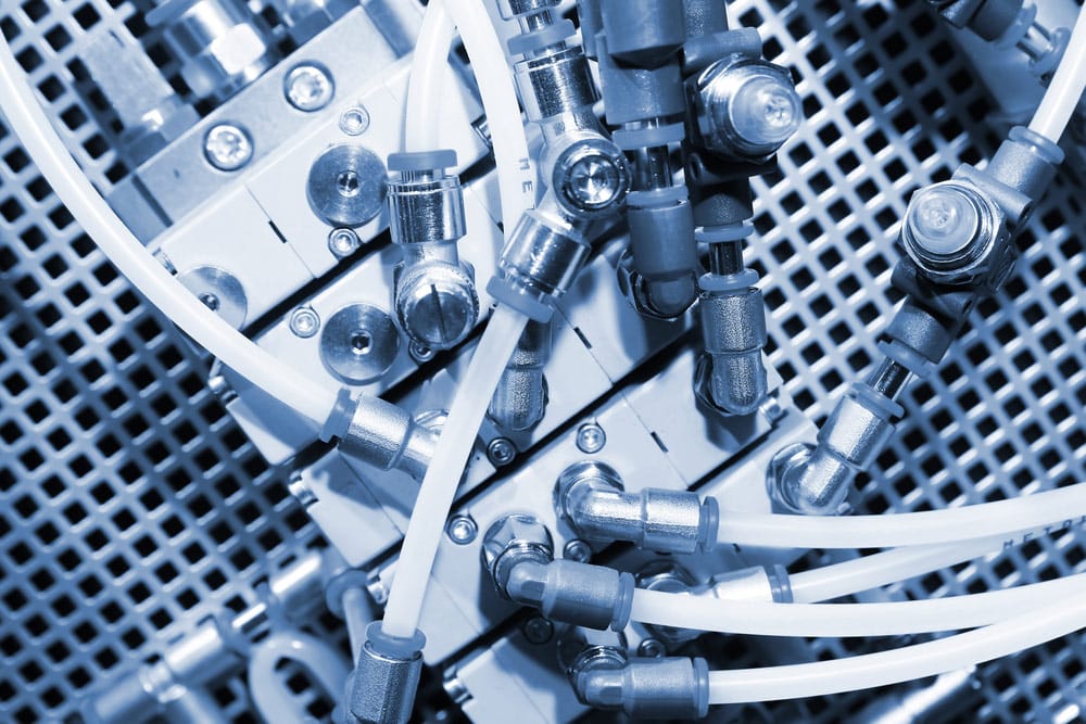 Close-up Of A Pneumatic System